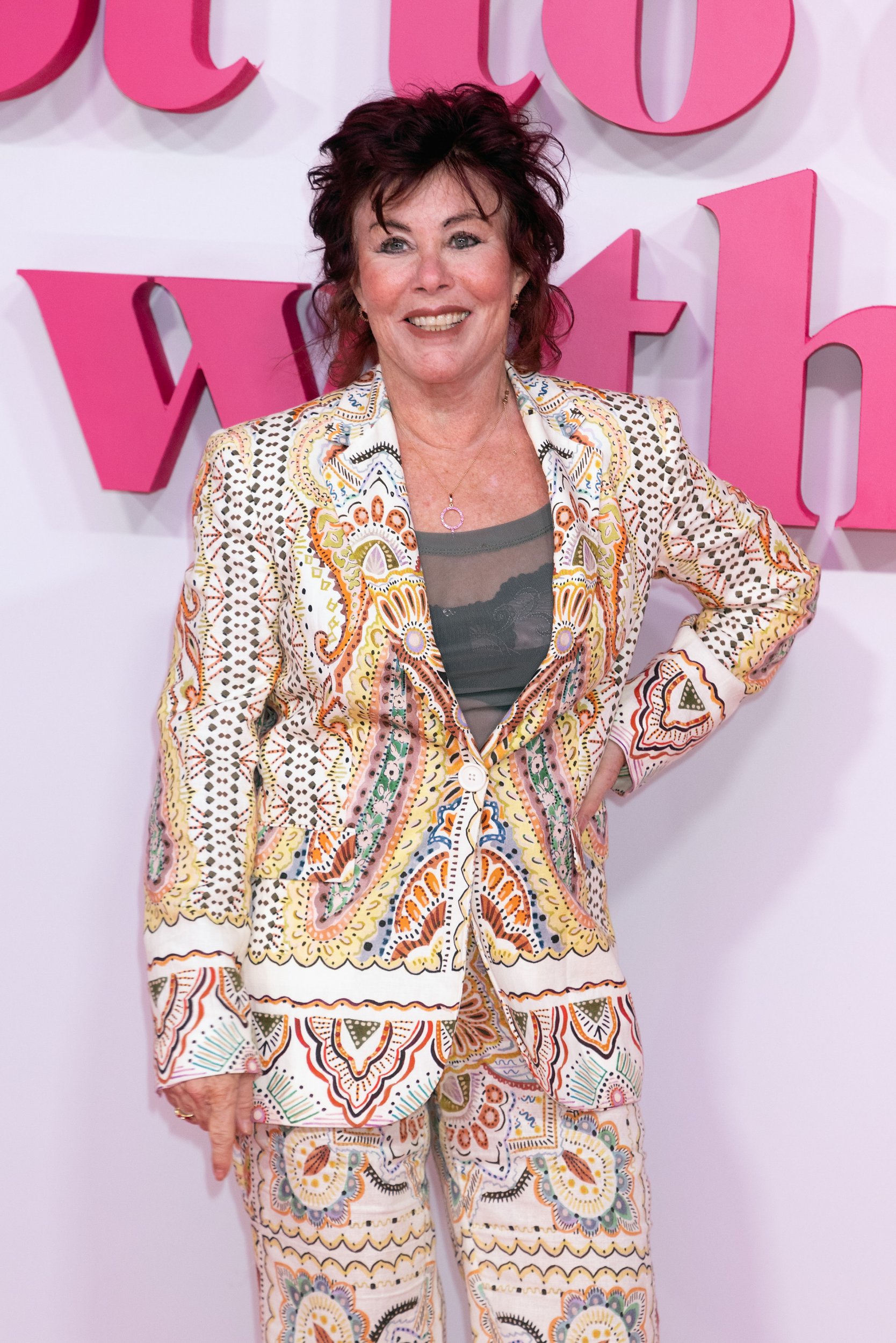 Ruby Wax attends the What's Love Got To Do With It? UK premiere at Odeon Luxe Leicester Square on February 13, 2023, in London, Englan