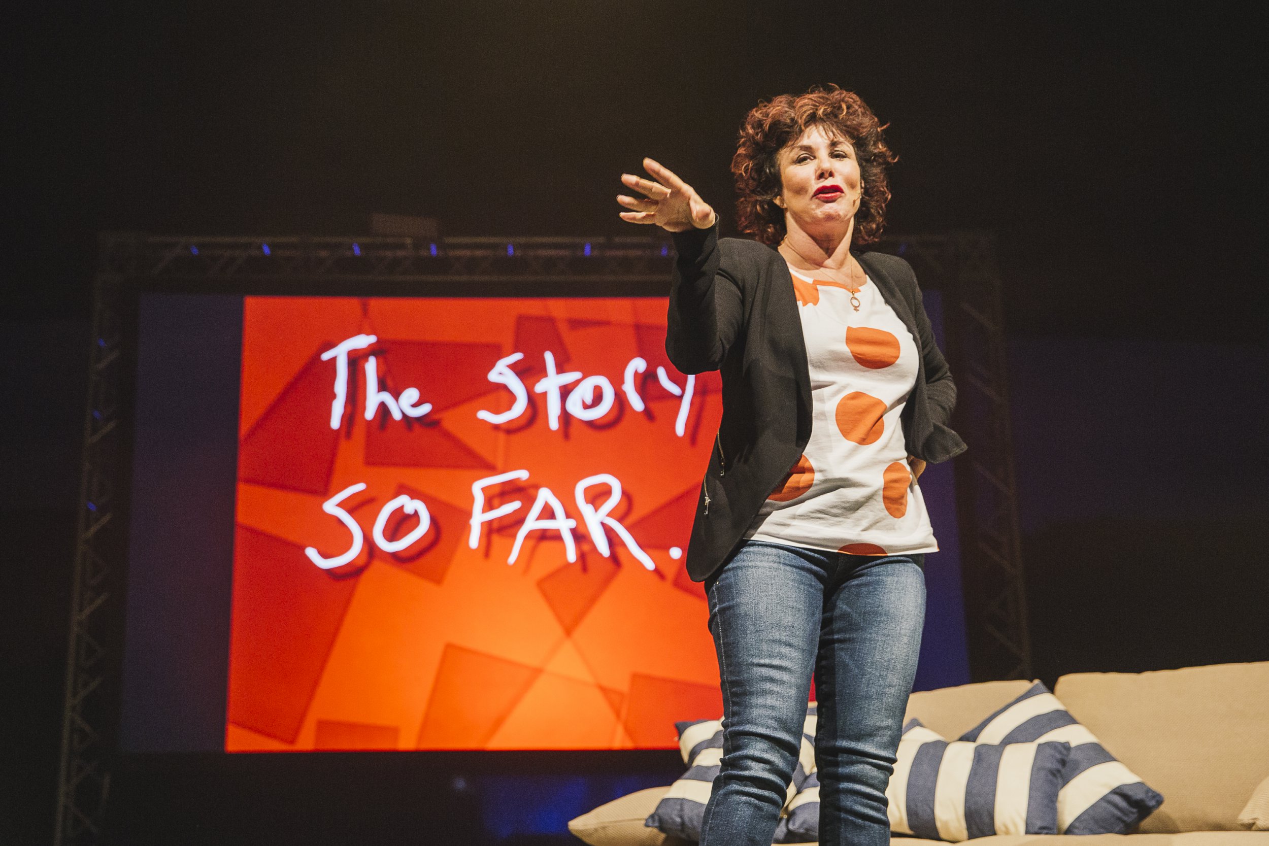 Ruby Wax performs on The Theatre Stage at Latitude Festival on July 18, 2015 in Southwold, United Kingdom