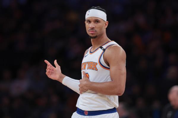 Josh Hart made a play to remember against the Celtics. (Vincent Carchietta/Reuters)